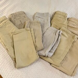 Kids Neutral Khaki & Beige Bottoms - School Uniform Pack